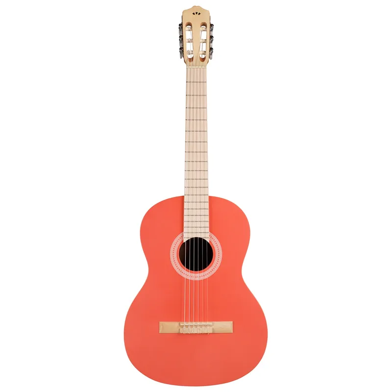 Cordoba Protege Series 02504 C1 Matiz Nylon Classical Acoustic Guitar w/ Gig Bag, Spruce Top, Coral New Arrival