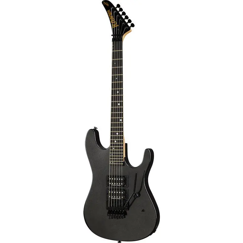 Free Delivery Kramer NightSwan Guitar, Ebony Fretboard, Floyd Rose, Jet Black Metallic
