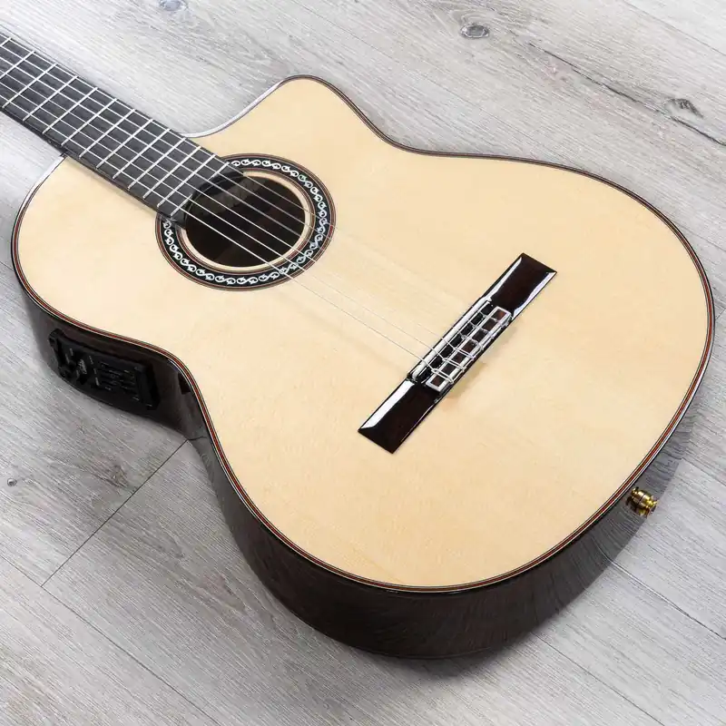 Buy Today Cordoba GK Pro Negra Nylon String Acoustic Classical Guitar, European Spruce Top