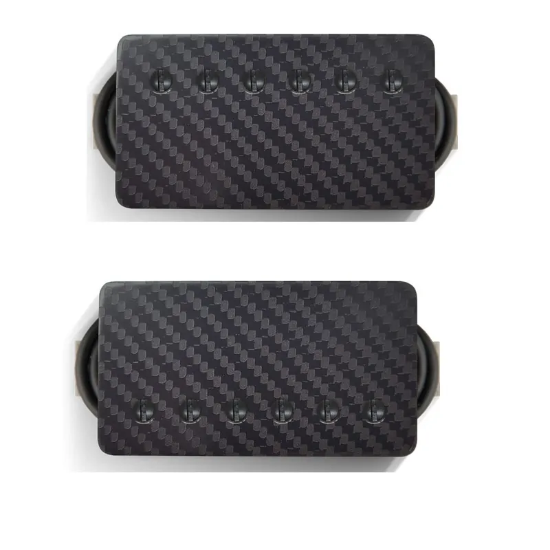 Bare Knuckle Ragnarok 6-String Humbucker Bridge and Neck Pickup Set, Carbon Fibre Tattoo w/ Black Screws Time-Limited