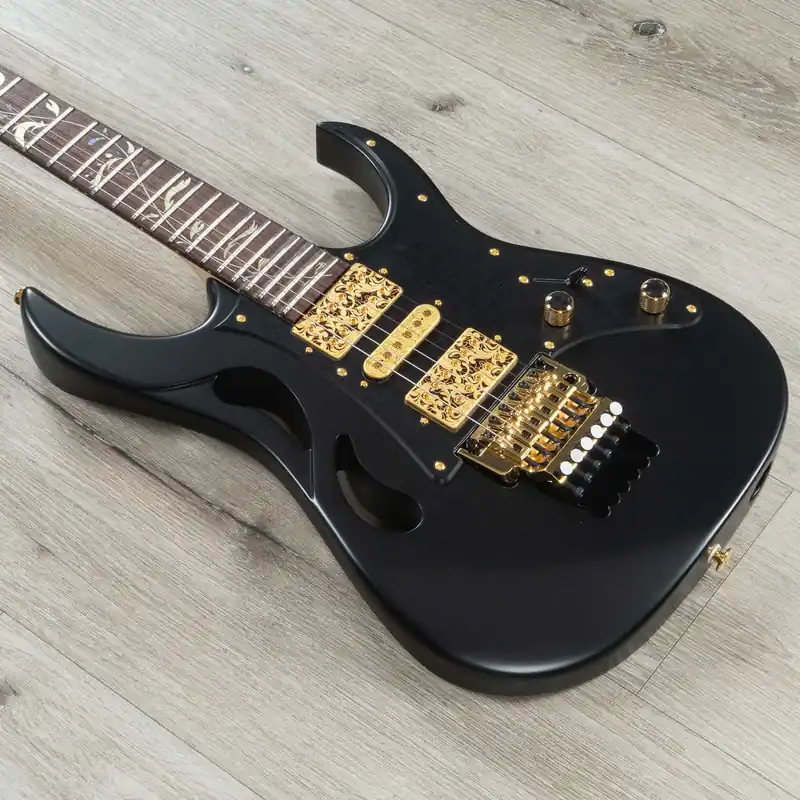 New Arrival Ibanez Steve Vai PIA3761 Guitar, Rosewood Fretboard, Onyx Black