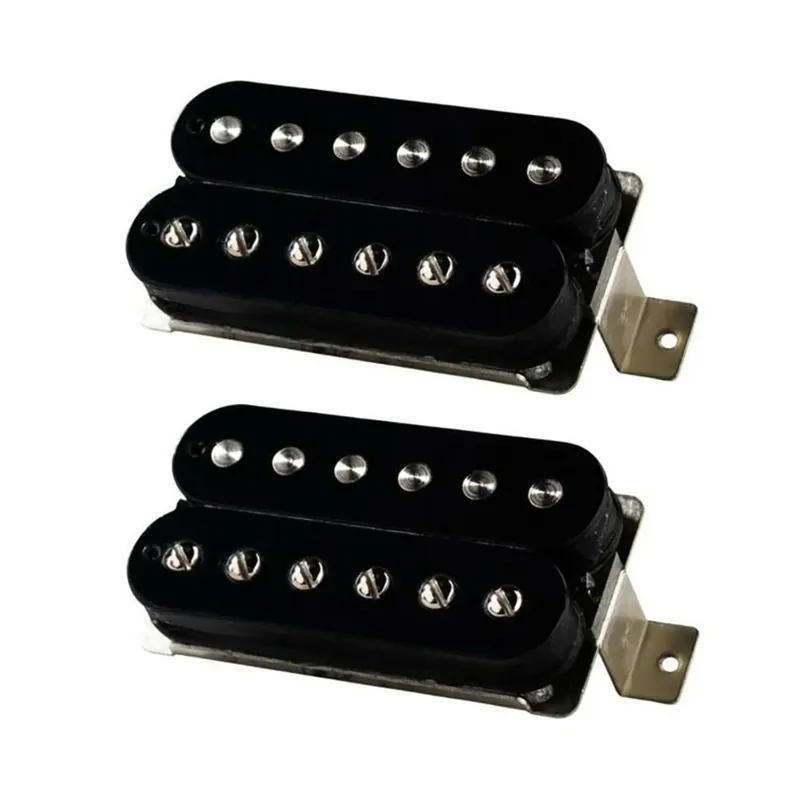 Lundgren Heaven 57 Humbucker Guitar Pickup Bridge and Neck Set, Uncovered Black Price Cut