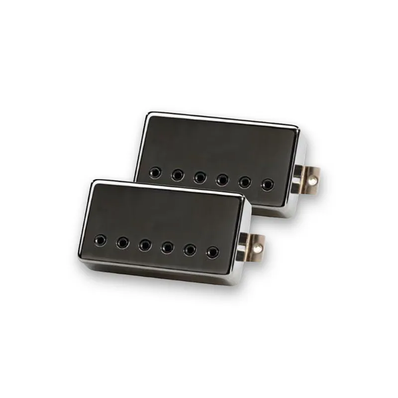 Lundgren Black Heaven Guitar Pickup Set, Big Alnico Bridge, Alnico Neck, Black Nickel Fan Favorite