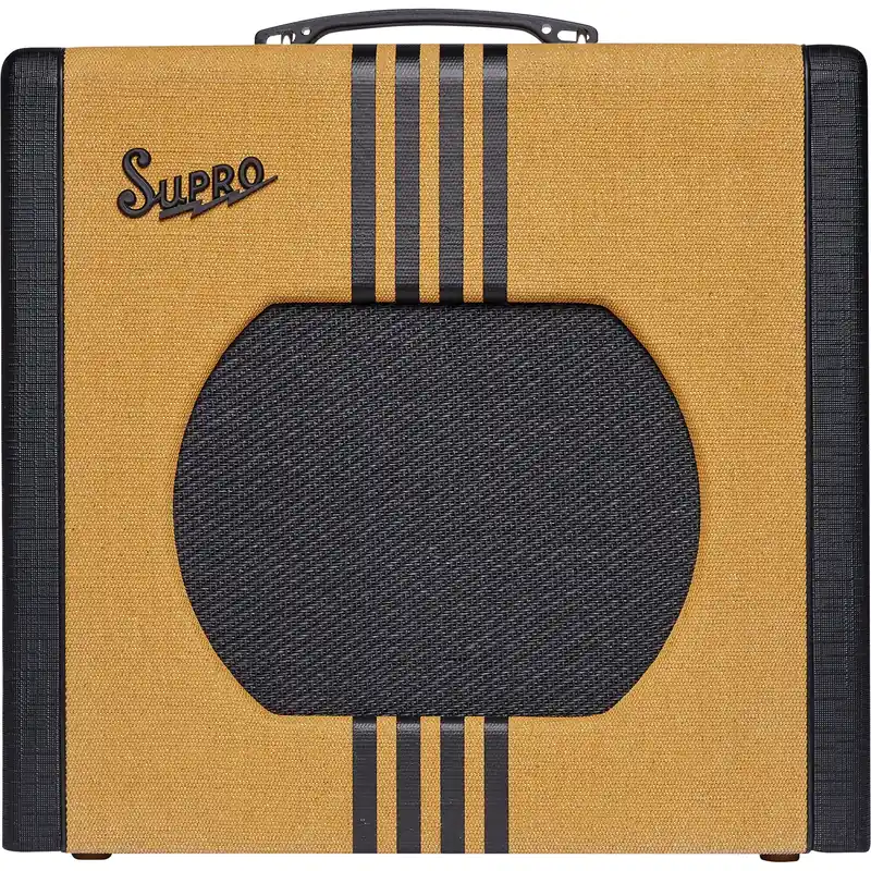 Fan Favorite Supro 1822 Delta King 12 15-Watt 1x12Tube Guitar Combo Amplifier, Tweed & Black