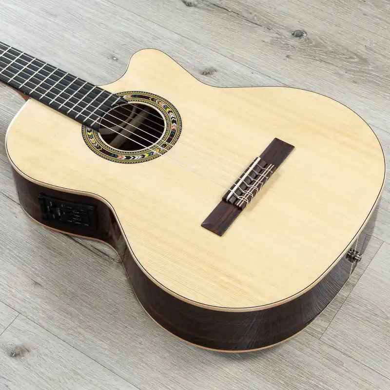 Kremona Fiesta F65CW-SB Classical Nylon String Acoustic Electric Guitar, German Spruce Top Luxury