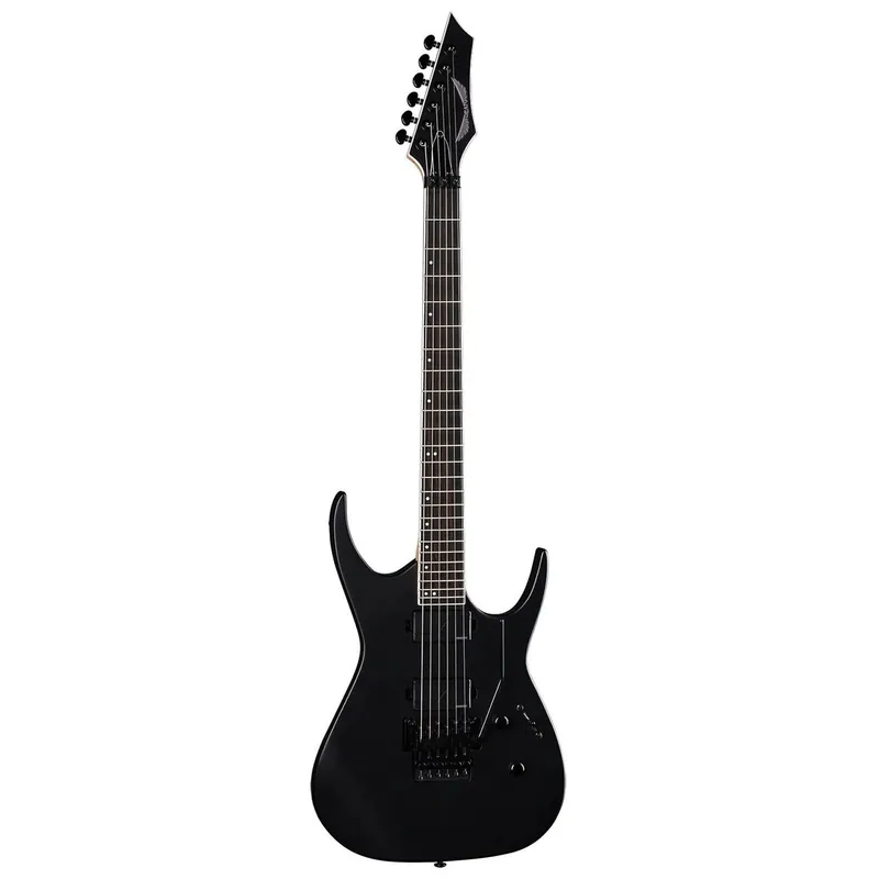 Last Chance Dean Exile Select Floyd Fluence Guitar, Ebony Fretboard, Black Satin
