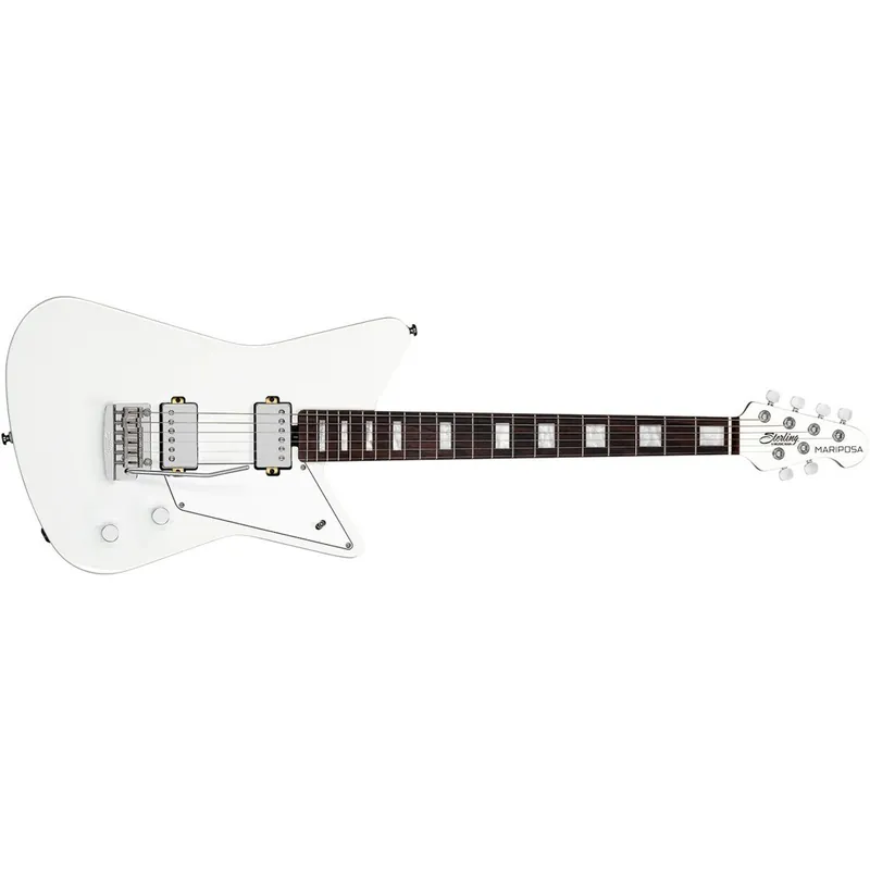 Best Price Sterling by Music Man Mariposa Guitar, Rosewood Fretboard, Imperial White