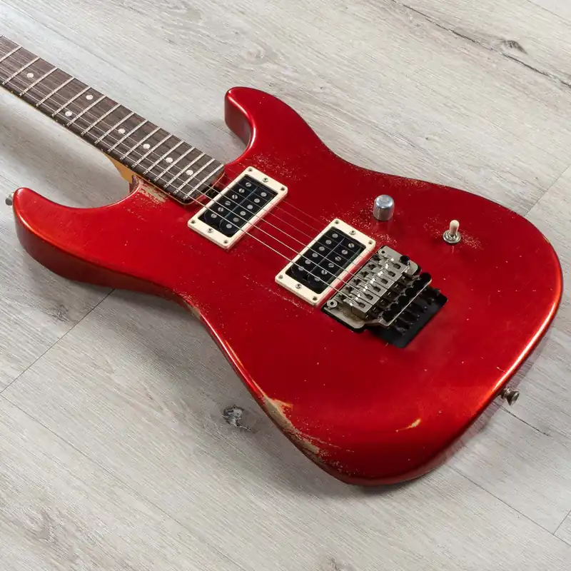 Friedman Cali HH Guitar, Maple Fretboard, Floyd Rose Tremolo, Candy Apple Red New Release