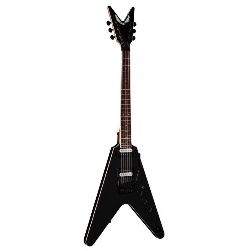 Best Choice Dean VX F BKS VX Floyd Guitar, Indian Rosewood Fretboard, Black Satin