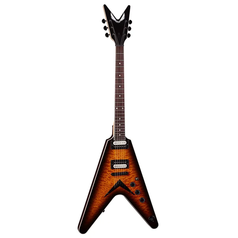 Dean VX QM TBZ VX Quilt Maple Guitar, Indian Rosewood Fretboard, Trans Brazilia Latest