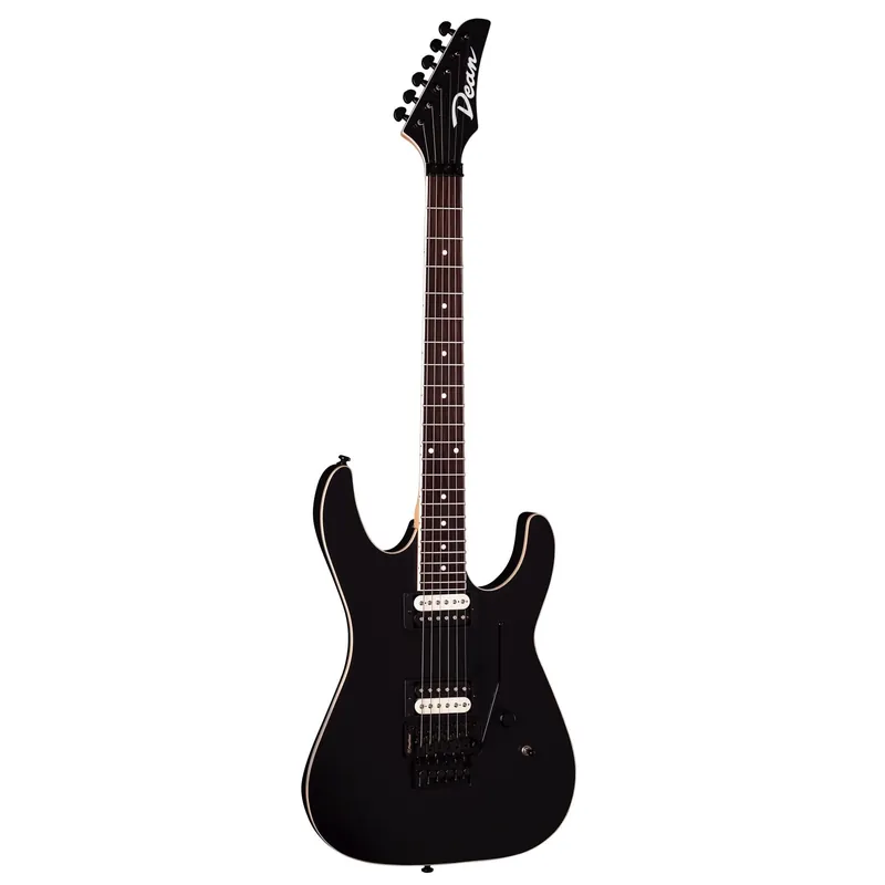 Modern Dean MDX F BKS MDX Floyd Guitar, Indian Rosewood Fretboard, Black Satin