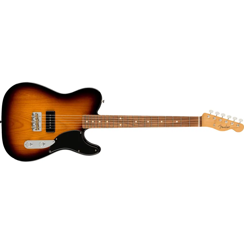 Exclusive Fender Noventa Telecaster Guitar, Pau Ferro Fretboard, 2-Color Sunburst