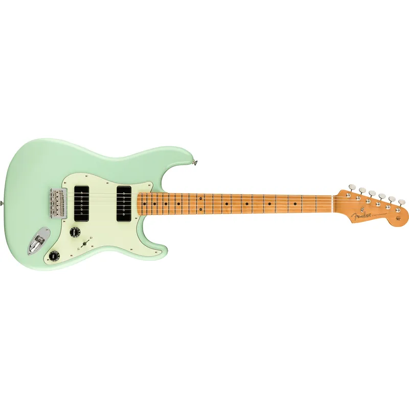Holiday Sale Fender Noventa Stratocaster Guitar, Maple Fretboard, Surf Green