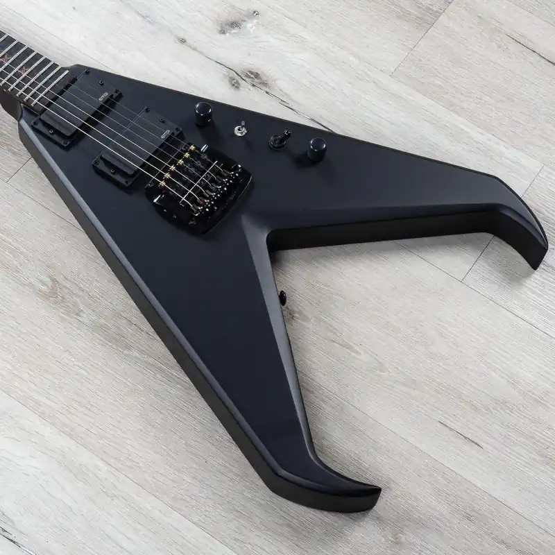 Dean KKV BKS Kerry King V Guitar w/ Case, Ebony Fretboard, Black Satin Free Shipping