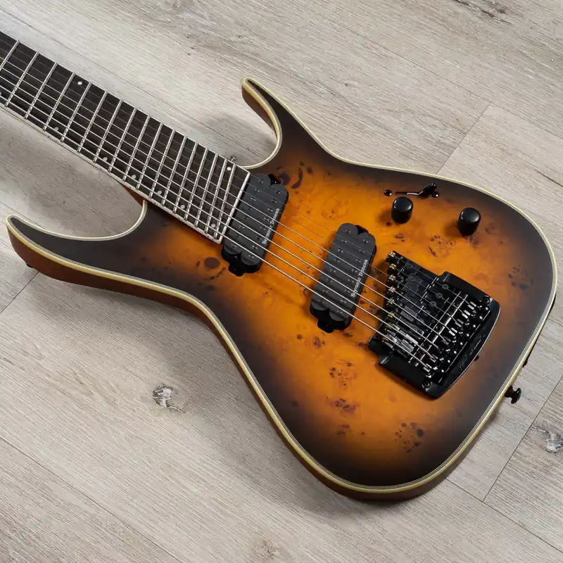 Dean EXILE SEL 8 MS K SNBB Exile Select 8-String Multiscale Kahler Guitar, Satin Natural Black Burst Free Delivery