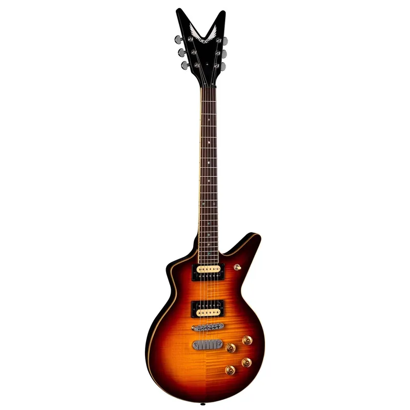 Dean CADI 1980 FM TCS Cadillac 1980 Flame Maple Guitar, Indian Rosewood Fretboard, Trans Cherry Sunburst Must Have