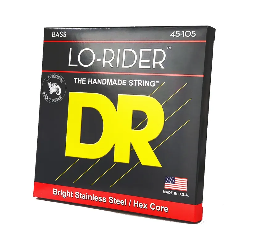 No Minimum Order DR Strings MH-45 Medium Lo-Rider Stainless Steel Bass Strings, .045-.105