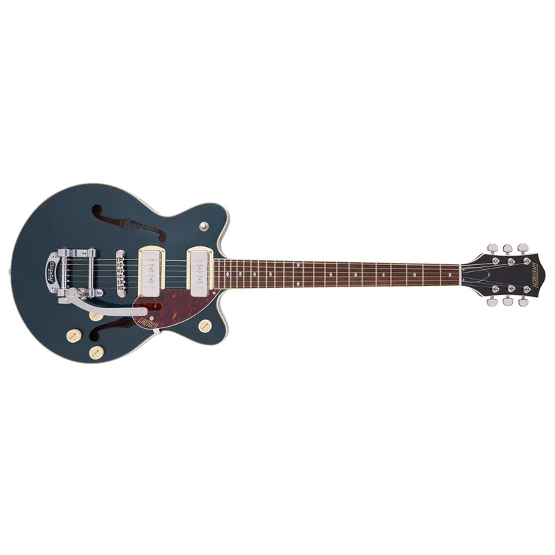 Gretsch G2655T-P90 Streamliner Center Block Jr. Double-Cut P90 Guitar with Bigsby, Laurel Fretboard, Two-Tone Midnight Sapphire and Vintage Mahogany Stain Mega Sale