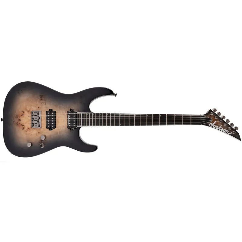 Certified Jackson Pro Series Soloist SL2P MAH HT Guitar , Ebony Fretboard, Transparent Black Burst