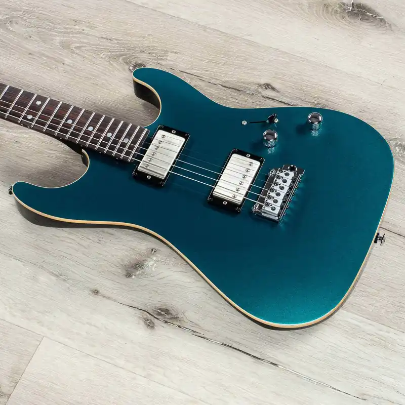 Suhr Pete Thorn Signature Guitar, Rosewood Fretboard, Ocean Turquoise Metallic Price Cut