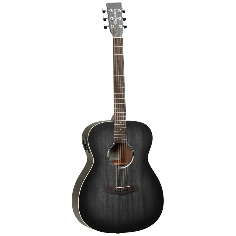 Save Now Tanglewood TWBB OE Orchestra Body Acoustic Electric Guitar, Mahogany Top, Smokestack Black Satin