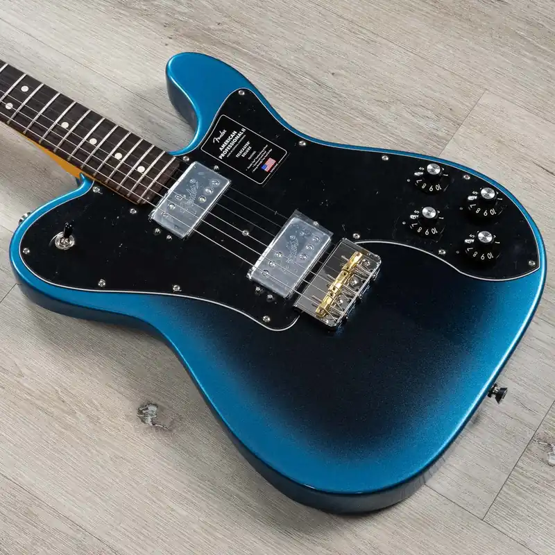 Fender American Professional II Telecaster Deluxe Electric Guitar, Rosewood Fingerboard, Dark Night Special Discount