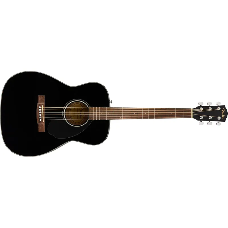 Limited Offer Fender CC-60S Concert Acoustic Guitar Pack V2, Walnut Fretboard, Black