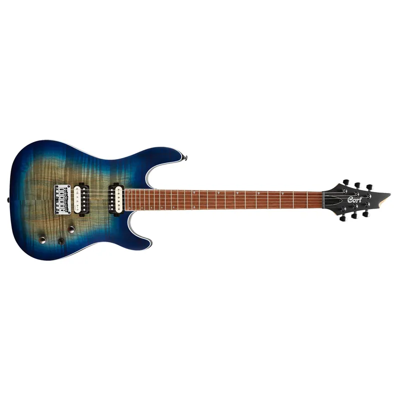 Cort KX300 Guitar, Jatoba Fretboard, EMG Pickups, Open Pore Cobalt Burst Money Back Guarantee