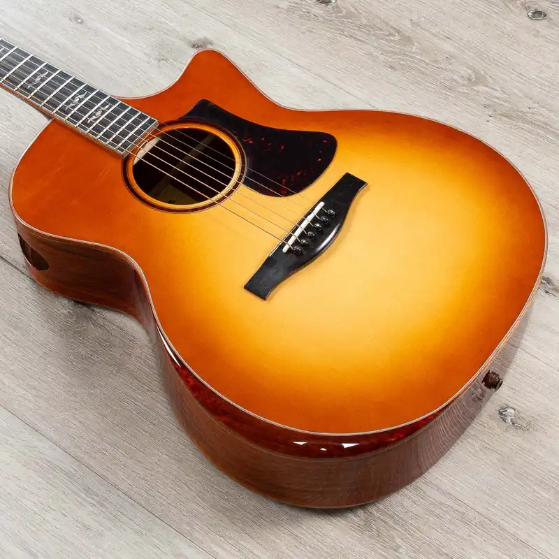 Brand New Eastman AC522CE Acoustic Electric Guitar, Ebony Fretboard, Sunburst