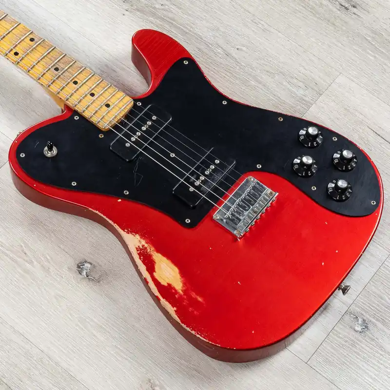 Weekend Sale Friedman Vintage T Guitar, Maple Neck and Fretboard, Candy Apple Red
