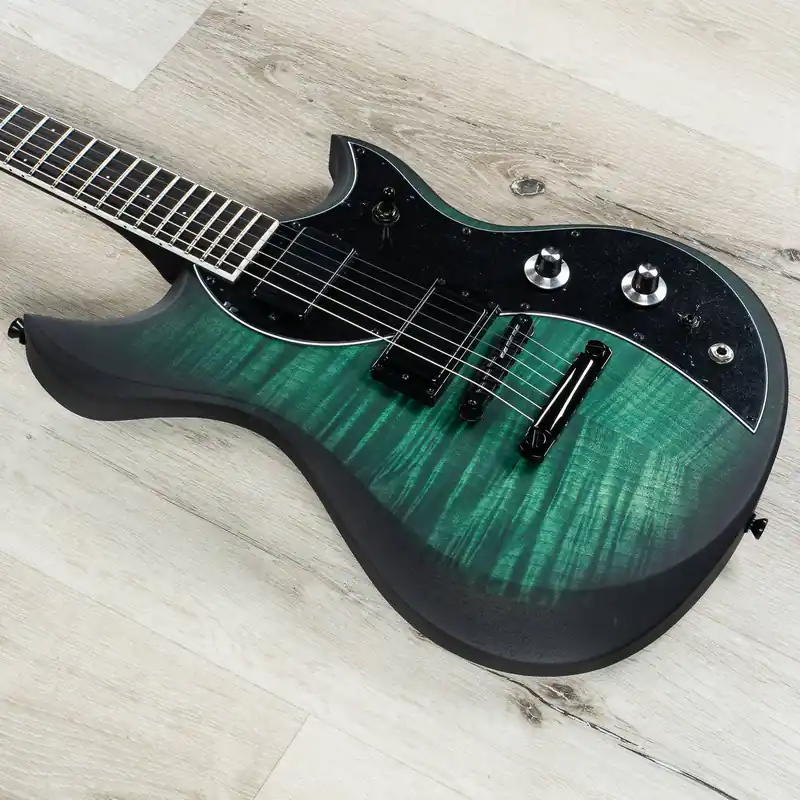 Free Shipping Dunable Cyclops Guitar, Emerald Black Burst, Ebony Fretboard, Slugwolf Pickups