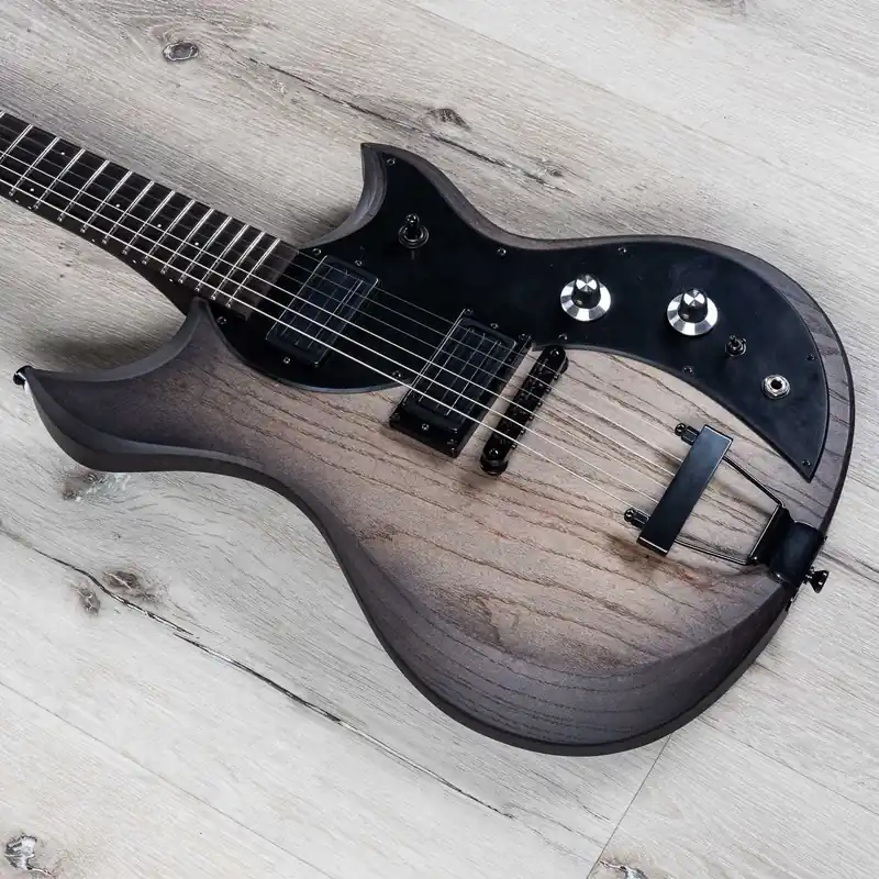 Today Only Dunable Cyclops Guitar, Charcoal, Ebony Fretboard, Baphomet Pickups