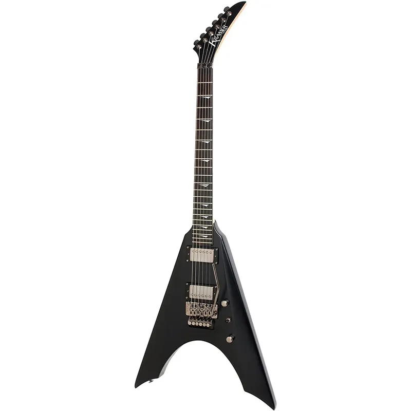Must Have Kramer KNV-SSBF1 Nite-V Electric Guitar, Ebony Fretboard, Satin Black