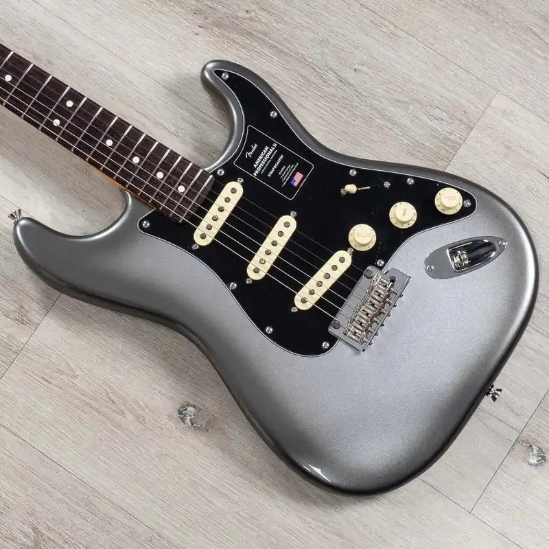 Worldwide Shipping Fender American Professional II Stratocaster Guitar, Rosewood Fingerboard, Mercury