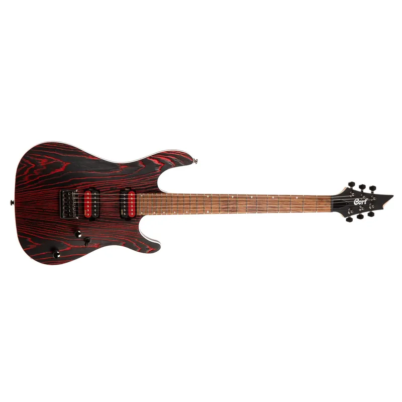 Wholesale Cort KX300 Etched Guitar, EMG Pickups, Pau Ferro Fretboard, Black and Red