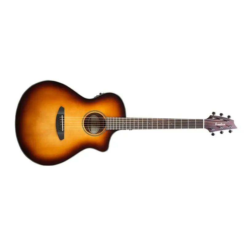 Secure Checkout Breedlove Discovery Concert CE Acoustic Electric Guitar, Sitka Spruce Top, Sunburst