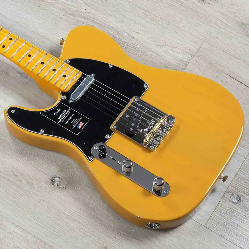 Handmade Fender American Professional II Telecaster Left-Hand Guitar, Maple Fingerboard, Butterscotch Blonde