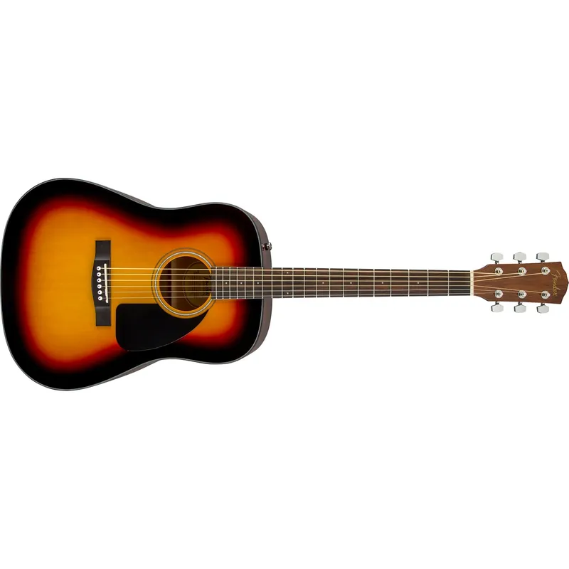 Best Seller Fender CD-60 Dreadnought V3 Acoustic Guitar w/Case, Walnut Fingerboard, Sunburst