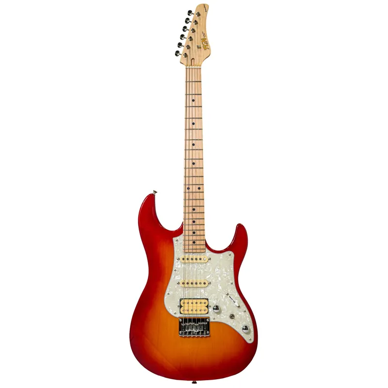Direct From Manufacturer FGN Fujigen Boundary Odyssey BOS-M Guitar, Maple Fretboard, Cherry Sunburst