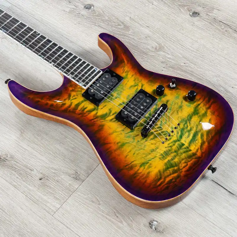 New Release ESP USA Horizon-II Guitar, Ebony Fretboard, Seymour Duncan Pickups, Lynch Burst