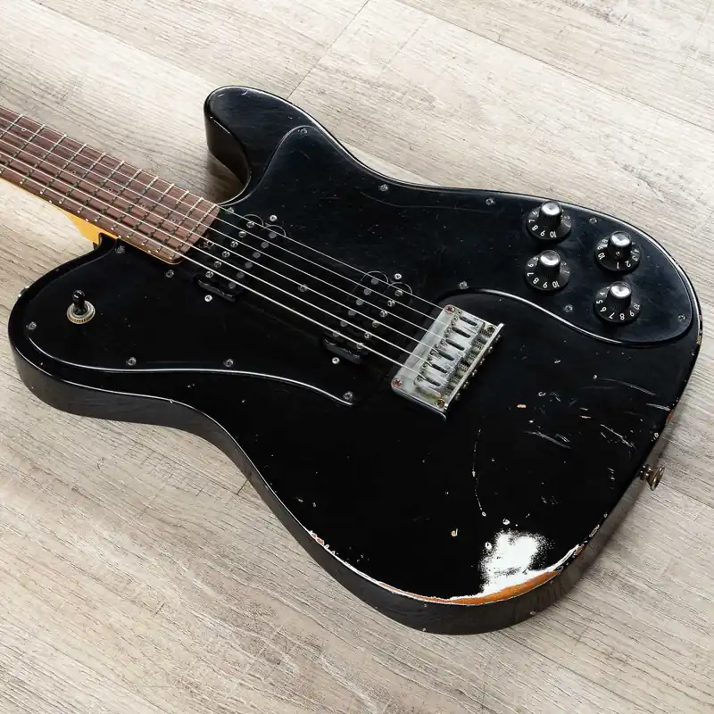 Buy Direct Friedman Vintage T Guitar, Aged Black, Rosewood Fretboard, HH Pickups