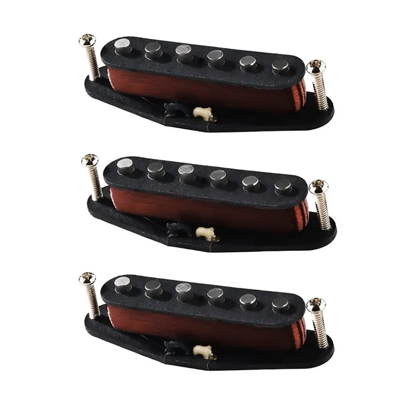 Buy Online Lundgren Pickups '60's Vintage Strat Set of Three Single-Coil Guitar Pickups, Open Coil Black