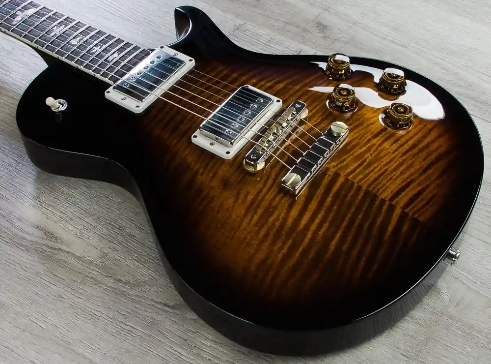 Latest PRS Paul Reed Smith Singlecut 594 Electric Guitar, Pattern Vintage, Hard Case - Black Gold Burst