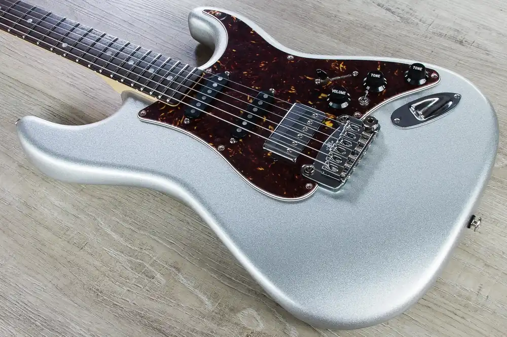 Buy Direct G&L USA Legacy HSS Electric Guitar, Rosewood Fingerboard, Hard Case - Silver Metallic