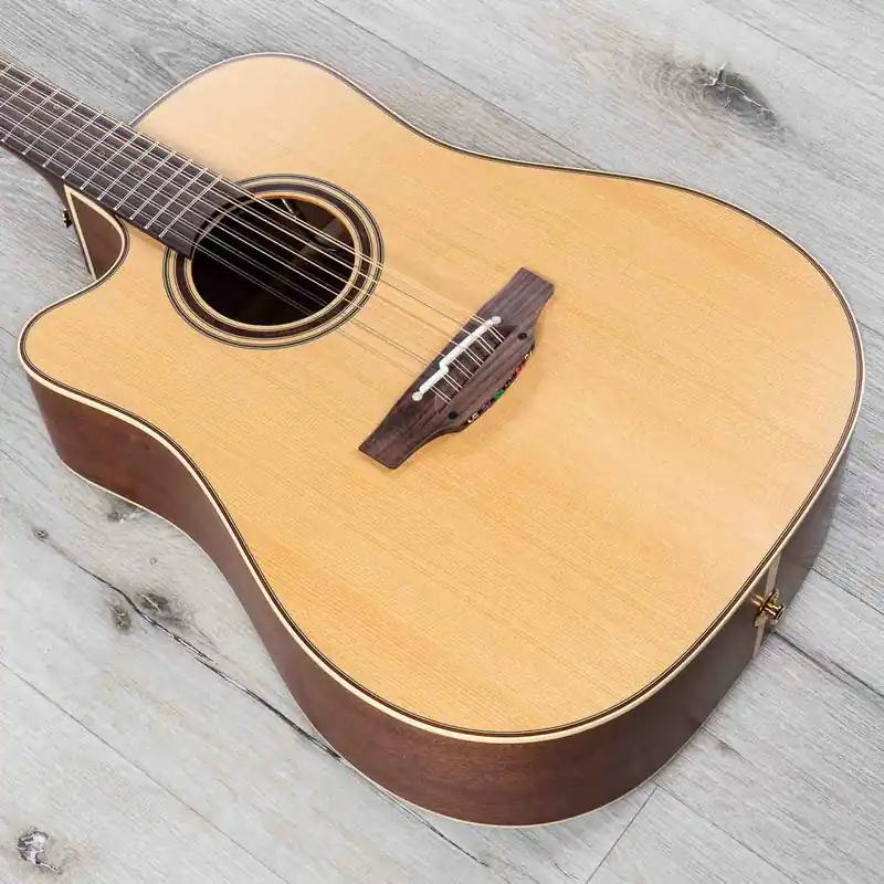 Direct From Manufacturer Takamine P3DC-12 12-String Dreadnought Acoustic-Electric Guitar, Left-Handed, Hard Case - Natural