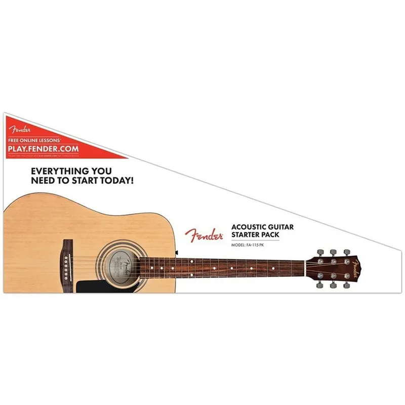 Fender FA-115 Dreadnought Acoustic Guitar Starter Pack - Natural Save Now