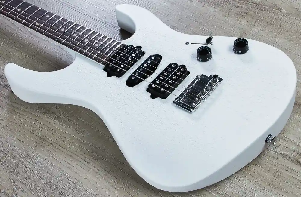 Limited Offer Suhr Modern Satin Electric Guitar, Indian Rosewood Fingerboard, HSH, Gotoh 510 Bridge, Gig Bag - White Satin
