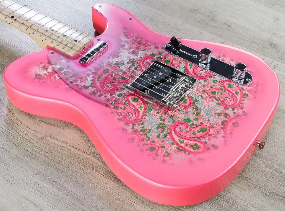 Best Seller Fender Classic '69 Pink Paisley Telecaster Electric Guitar, Maple Fingerboard - Pink Paisley