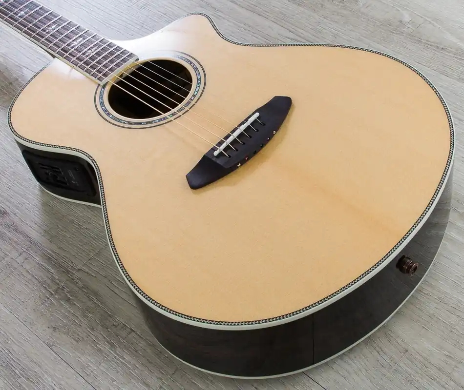 Exclusive Offer Breedlove Stage Exotic Concert CE Acoustic-Electric Guitar, Ziricote, Gig Bag - Natural Gloss
