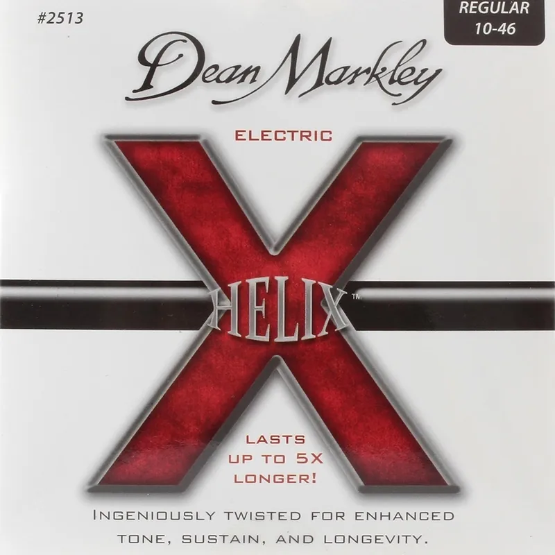 New Release (10-Pack) Dean Markley 2513 Helix HD Electric Guitar Strings, Regular (10-46)